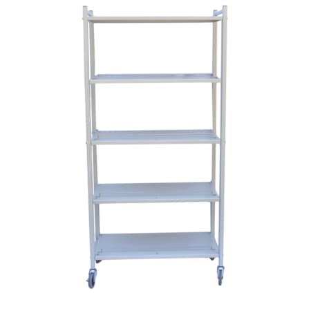Omnimed Std Vertical Open Chart Rack 3 Shelves 40 Binder Capacity in Light Gra 260004-LG